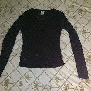 Old navy long sleeve scoop neck gray shirt